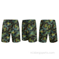 Aangepaste mannen sublimatie fitness atletisch hardloop shorts